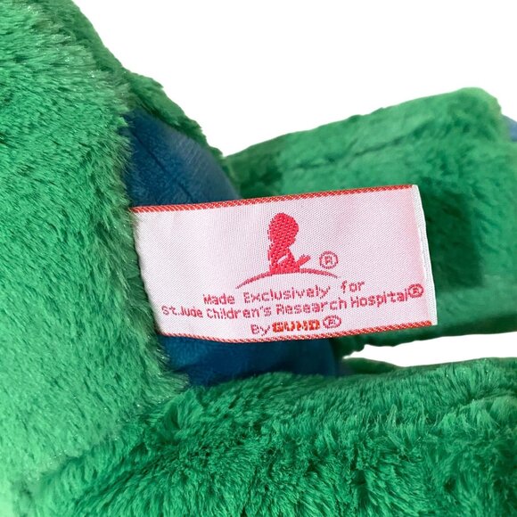 St Jude Dinosaur Plush 13" Standing Green Child Patient Designed Stuffed Animal - Picture 8 of 9